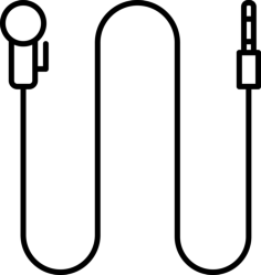 Microphone With Long Cable Craft Design Svg File, Free Vectors File